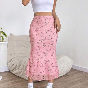 Ditsy Floral high waisted skirt